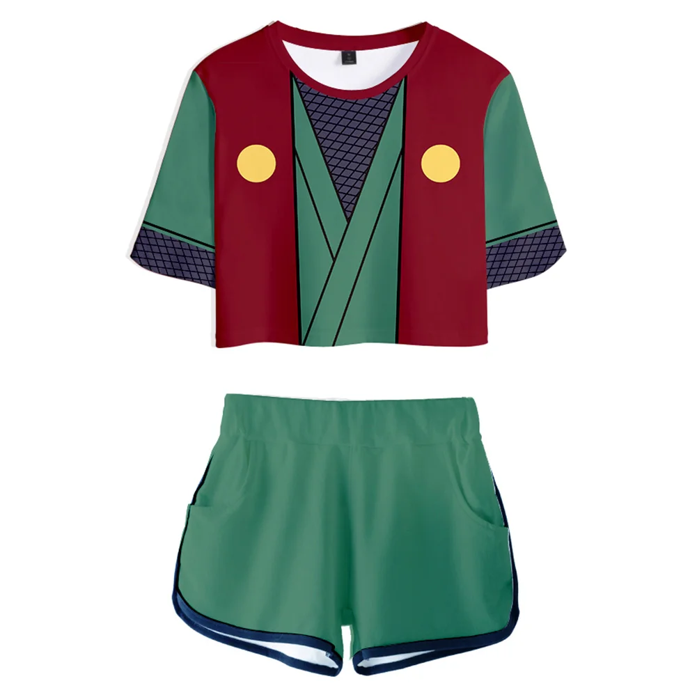 NEW anime cosplay Jiraiya Cosplay Costume Jersey Sport Wear Uniform Two Piece Set Women T-Shirt men women sportswear set | Тематическая