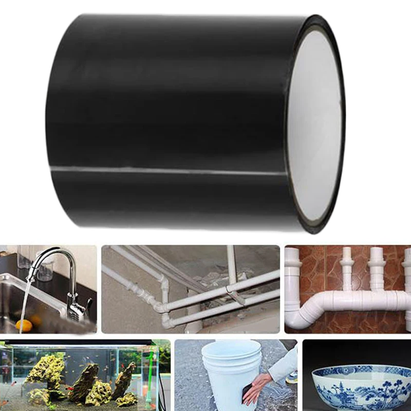 

Repair Tape Fixing Adhesive Black Tool Vehicle Waterproof Fiber Leaking Resistant Hose Pipes