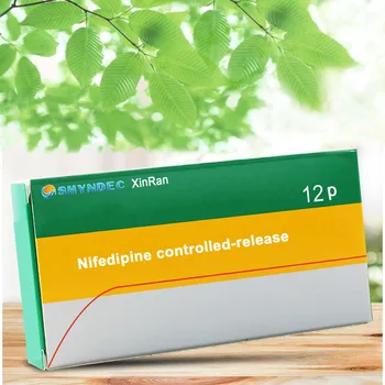 

1box/5boxs/8boxs Nifedipine controlled-release C17H18N2O6 1box=30mg*12p