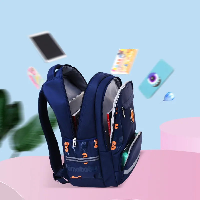 primary child school backpacks boys bookbag student luminous backpack large waterproof backpack for school teen boy schoolbag 4