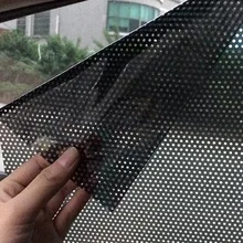 2 шт./лот, авто, боковое окно, сетка, пленка, ветровое стекло, сетка, защита от солнца, наклейка, УФ защита, автомобильный статический солнцезащитный козырек 42 см* 38 см