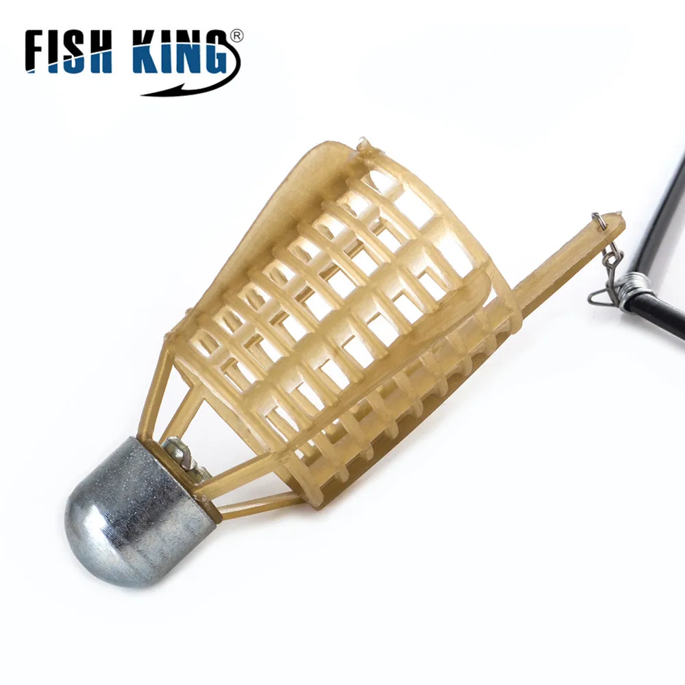FISH KING 1 шт. два крючка 20 80 г ловушка для карпа искусственная клетка приманки