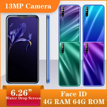 

Face ID unlocked Z10 4G RAM 64G ROM global quad core smartphones 13MP 6.26" IPS android mobile phones 2SIM cheap celulares WCDMA