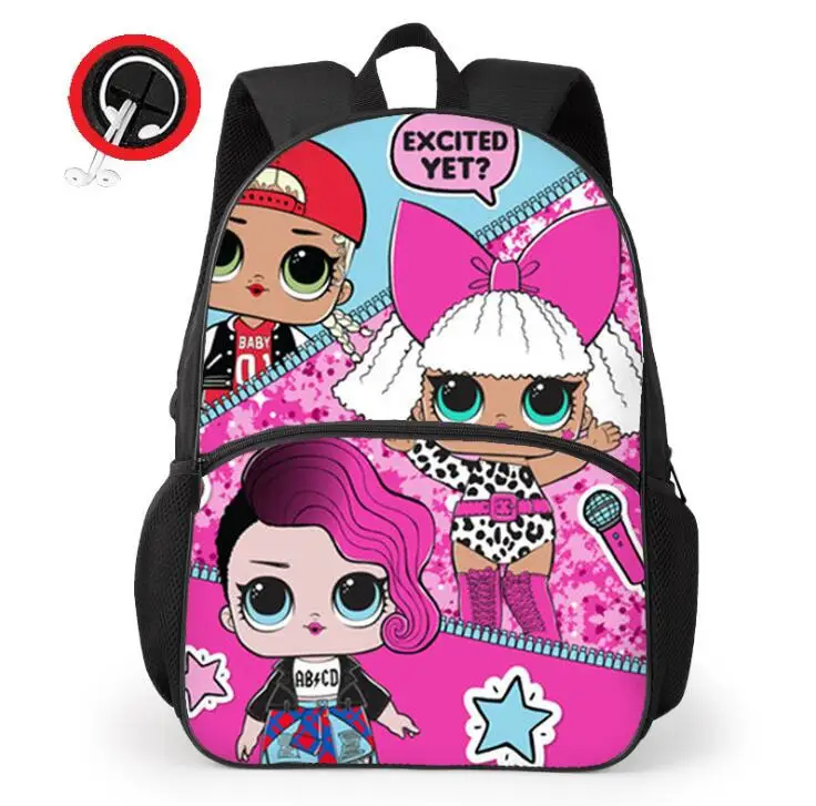 Новая детская школьная сумка Mochila с популярными героями мультфильмов детский