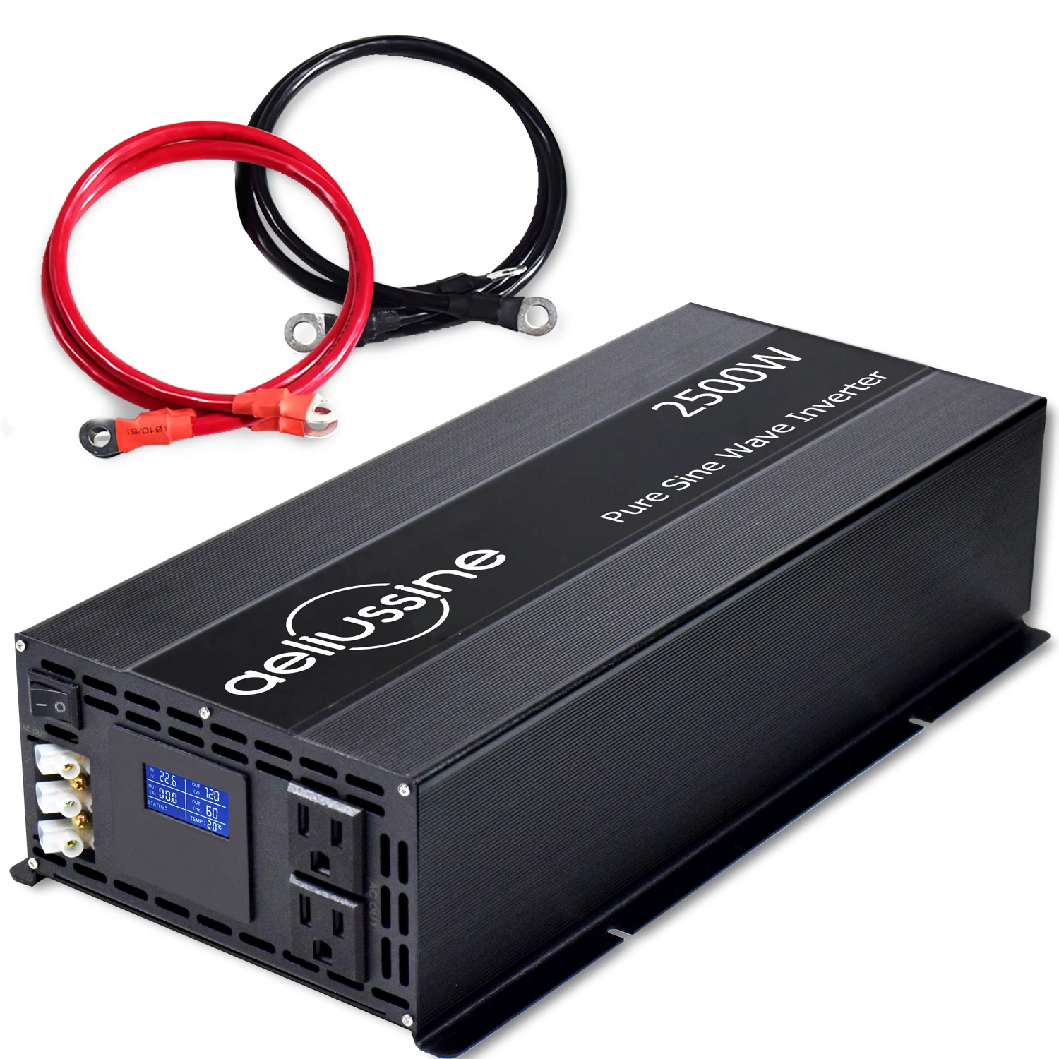 

2500W Pure Sine Wave Solar Inverter 12V/24V/36V/48V DC to 120V/220V/230V AC Car Battery Generator Inverter Transformer Converter