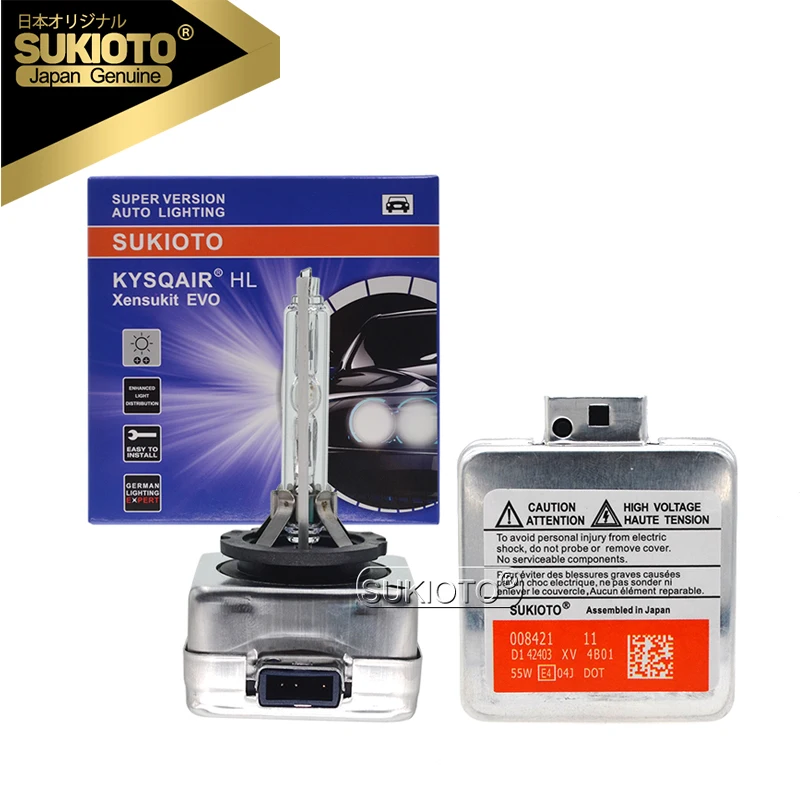 

SUKIOTO JAPAN 2PCS D2S HID 6000K 55W D4S Xenon Toyota HID Lamps D1S HID 5000K Car Bulb D3S Xenon 4300K 8000K D2R D4R Auto Lights