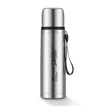 

Stainless Steel Large-capacity Thermal Insulation Cup Portable Sling Male and Female Child Insulation Pot Outdoor 350-1000ml
