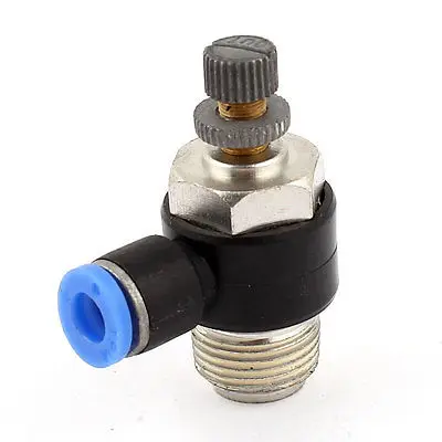 

Air Pneumatic 3/8PT x 6mm Threaded Adjustable Push in Connector Quick Coupler