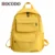 HOCODO New Waterproof Nylon Women Backpack 2020 Solid Color Casual Backpack For Teenagers Women Large Capacity Ladies Schoolbag