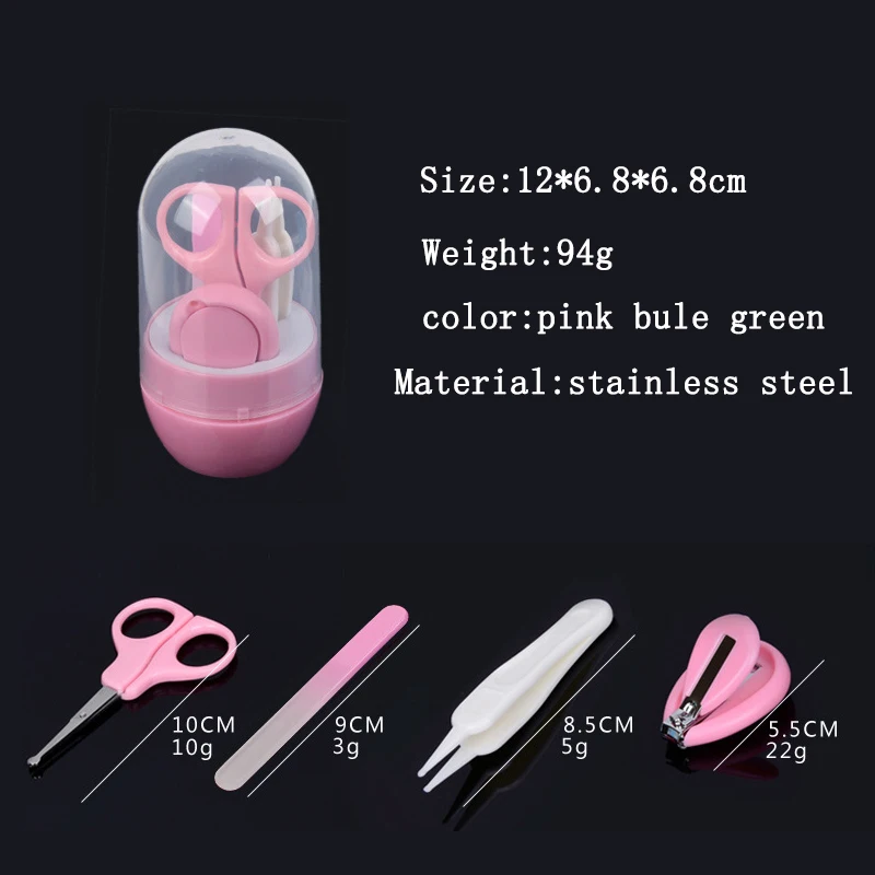 4 Pc Nail Care Newborn Kids Childish Baby Nail Trimmer Cutter 4PCS Health Care For Infant Boy Children Newborns Kids