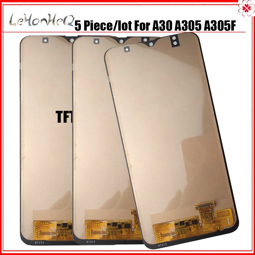

5 piece/lot TFT LCD For Samsung Galaxy A30 2019 A305 A305/DS A305FD Display Touch Screen Digitizer Assembly For samsung A305F