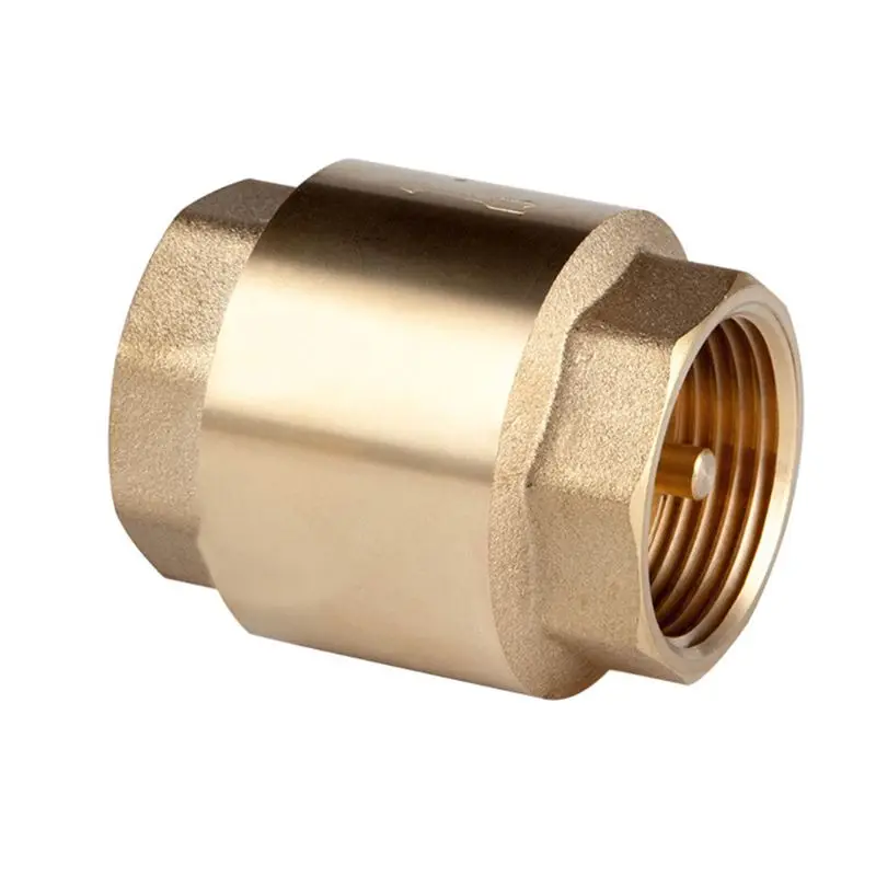 Brass Female Male Thread In Line Spring Vertical Check Valve Pump Pipe Fittings