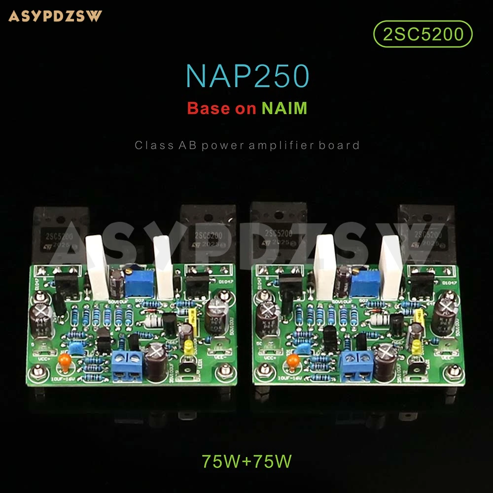 2Ch Stereo Naim Nap250 Mod 2Sc5200 Mini Amplificatore Di Potenza Kit Fai Da Te/Scheda Finita
