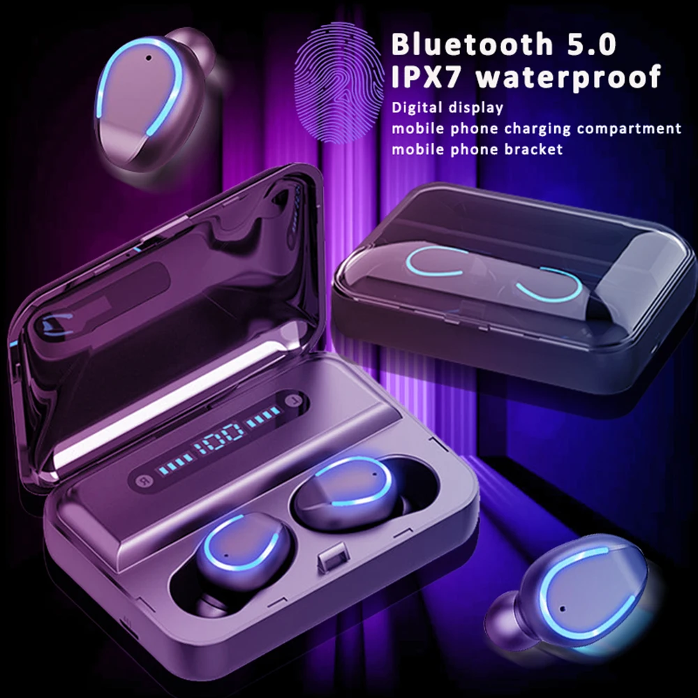 F9-5 беспроводные наушники Bluetooth 5 0 TWS hi-fi мини спортивные для бега с поддержкой