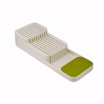 for knife-Green Basedidea, органайзер для кухонного ящика, лоток для хранения столовых приборов, ложка, нож, вилка, посуда, лоток для хранения, держатель для хранения ножей - Цвет: for knife-Green