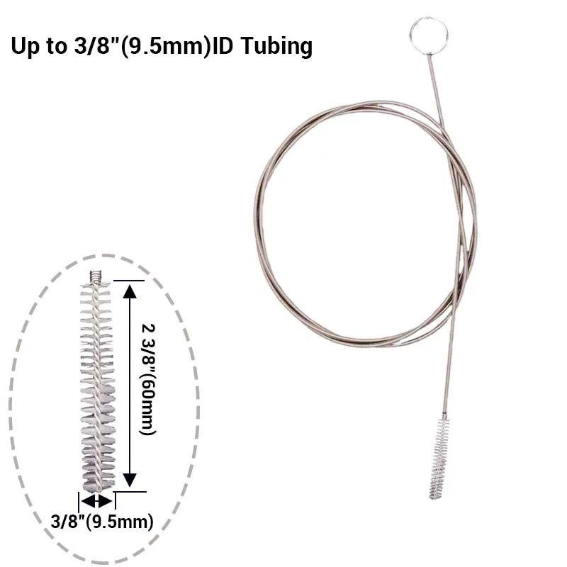 3 Different Size 1.5 meter Spiral Cleaning Brush Beer Silicone Hose Cleaner Air Pump Hose Tube Filter Pipes silicone tube Silicone Hose Cleaner