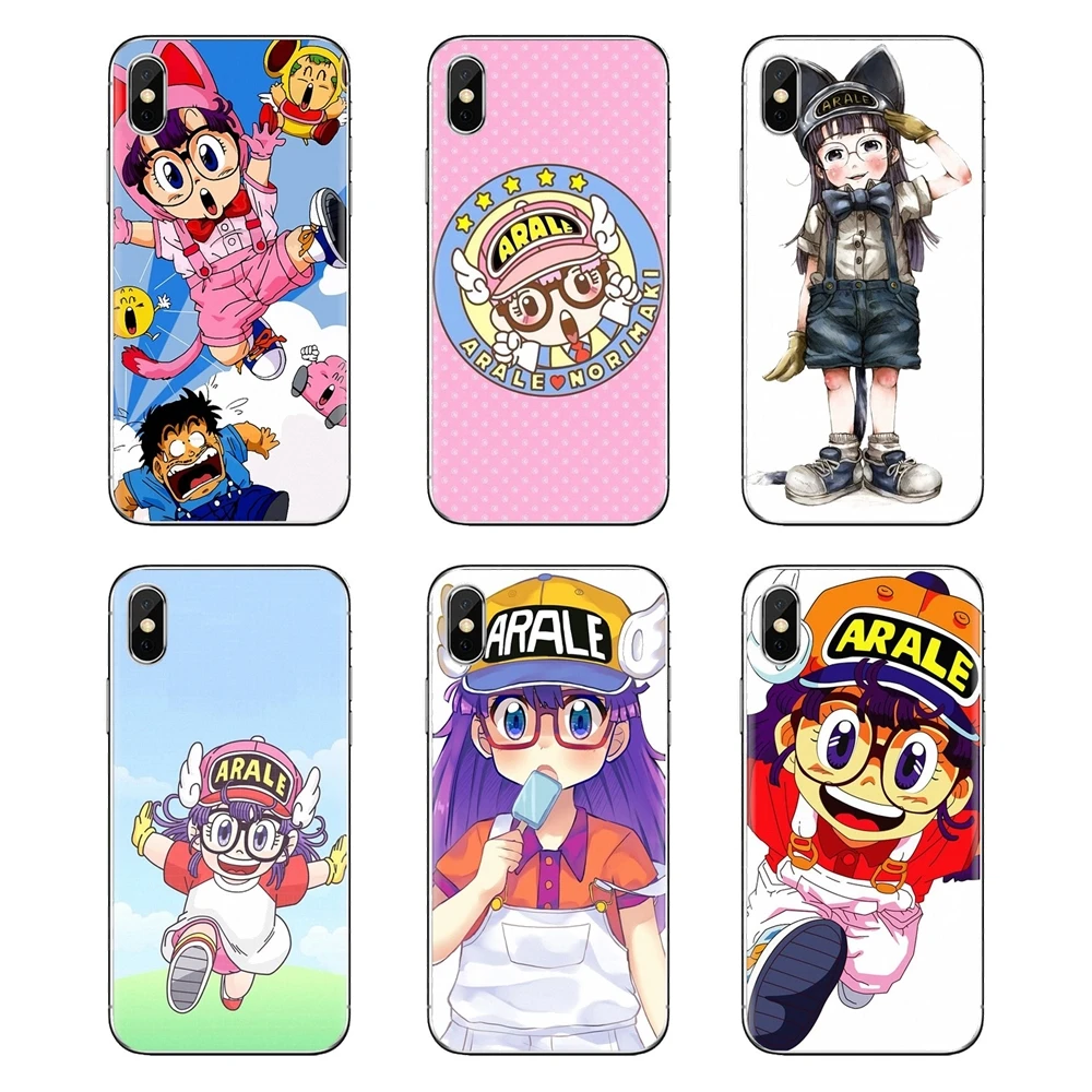 For iPod Touch Apple iPhone 4 4S 5 5S SE 5C 6 6S 7 8 X XR XS Plus MAX anime Dr Slump Arale little girl Silicone Phone Shell Case |