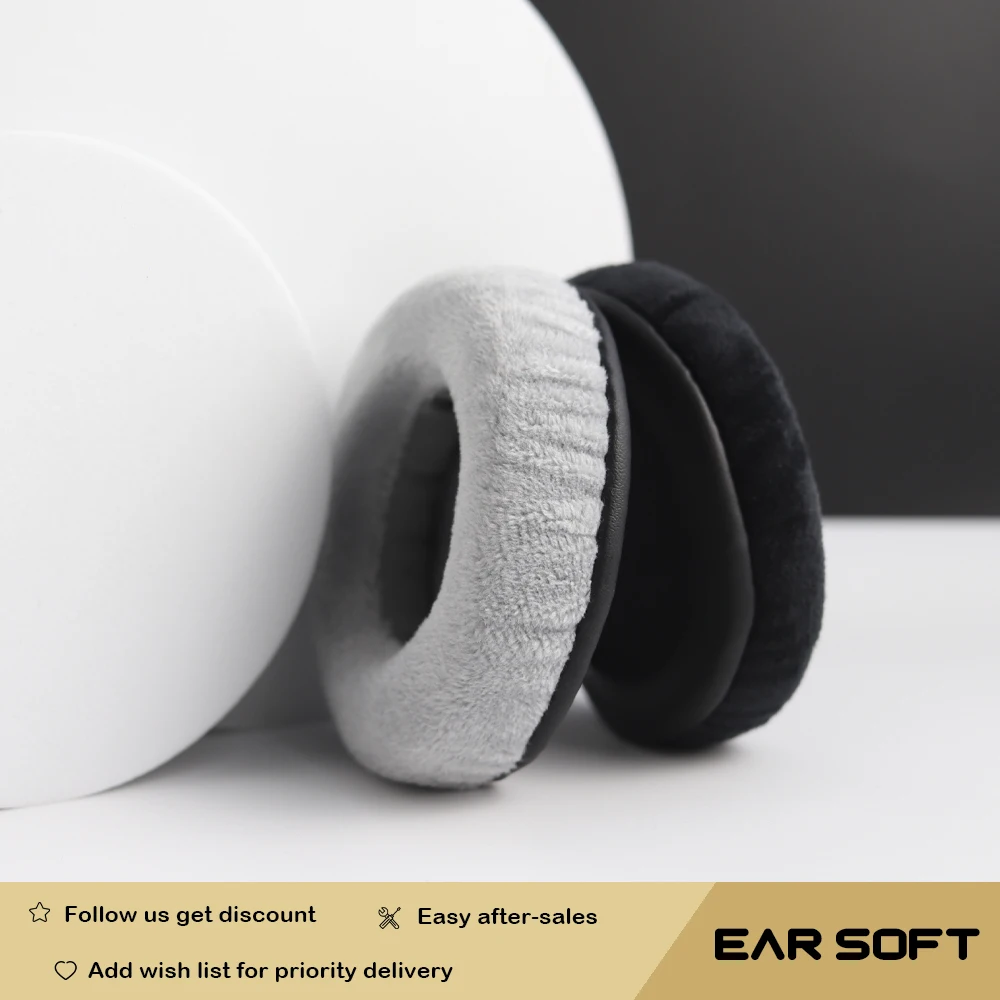 

Earsoft Replacement Cushions for Philips SBC-HP400 SBC-HP430 Headphones Cushion Velvet Ear Pads Headset Cover Earmuff Sleeve