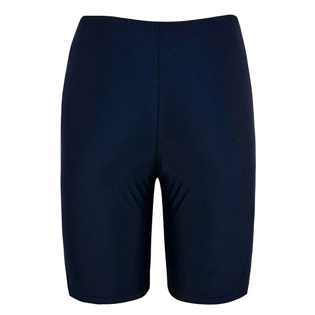 Women Sport Sunscreen Elastic Bathing Bottom Skinny Capris Swim Shorts Trunks Swimming pants 2019 new Brazilian Biquinis Set