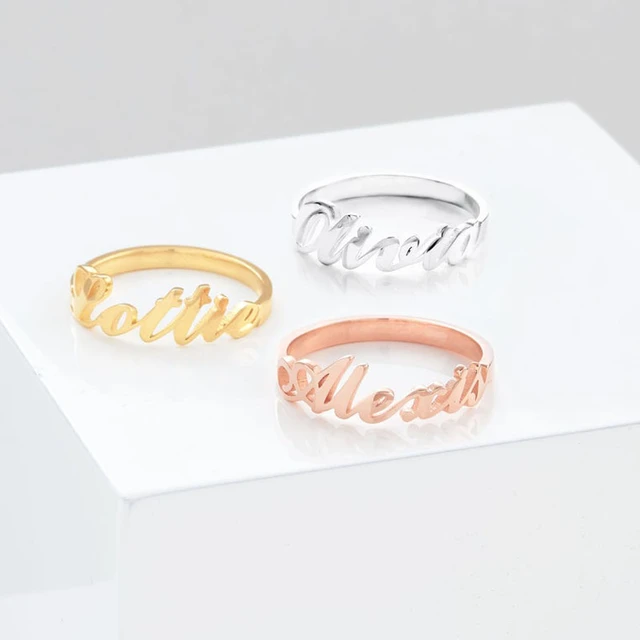 Ring With Name - Unique Styles With Top Materials. See More