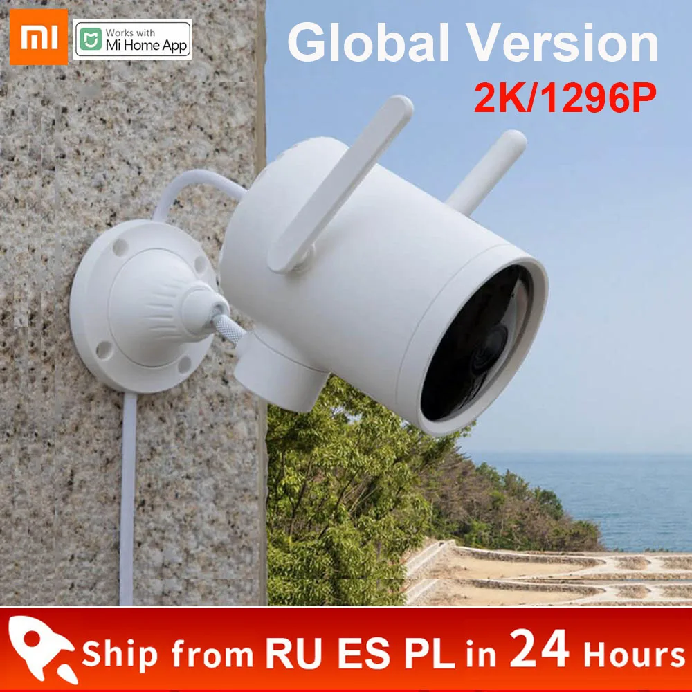 Xiaomi-cámara inteligente para exteriores 2K, 1296P, ángulo de 270 grados, WIFI, visión nocturna, impermeable, PTZ, cámara web, antena Dual, señal IP