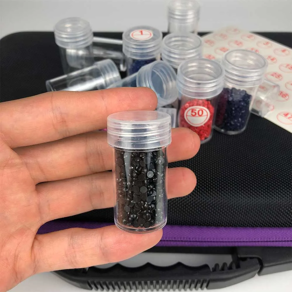 30/60/90/120 Bottles Diamond Painting Accessories Container Bottles Diamond Painting Tools Crystal Bead Storage jar diamond painting accessories diamond painting accessory box