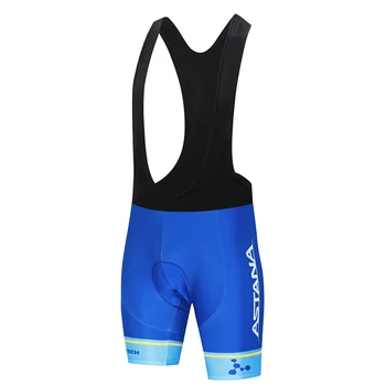 

2019 Fluor Astana Cycling Clothing Bike jersey Quick Dry Mens Bicycle clothes team pro Cycling Jerseys 9D bike shorts