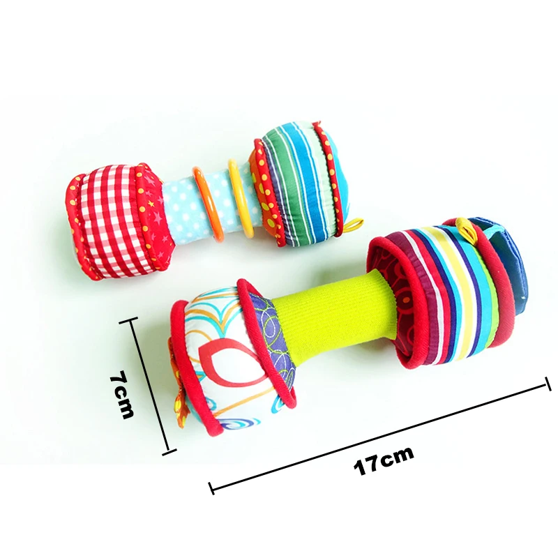 Jjovce детский кольцо игрушка 0-12 месяцев Новорожденные руки плюшевые гантели игрушки WJ591