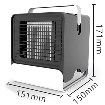 

Personal Space Air Conditioner,4 In 1 Mini Usb Personal Space Air Cooler,Humidifier,Purifier,Desktop Cooling Fan With 3 Speeds F