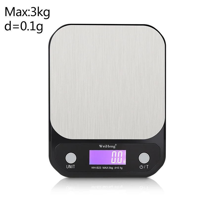 3kg-0.1g 10 кг/1 г 3 кг/5 кг 0,1 г цифровые весы Высокое качество нержавеющая сталь вес ing весы выпечки точность электронные весы кухонные весы - Цвет: 3kg-0.1g