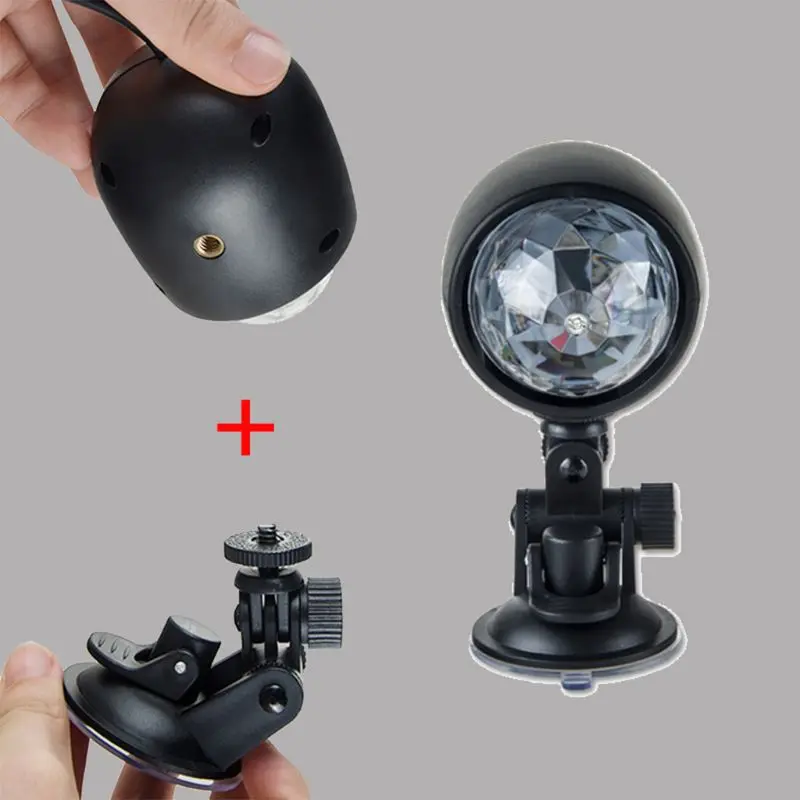 1 шт. Авто диско DJ сценическое освещение светодиодный RGB лампа с хрустальным шаром лампочка шар лазерный проектор лампа вечерние украшения автомобиля, дискотека