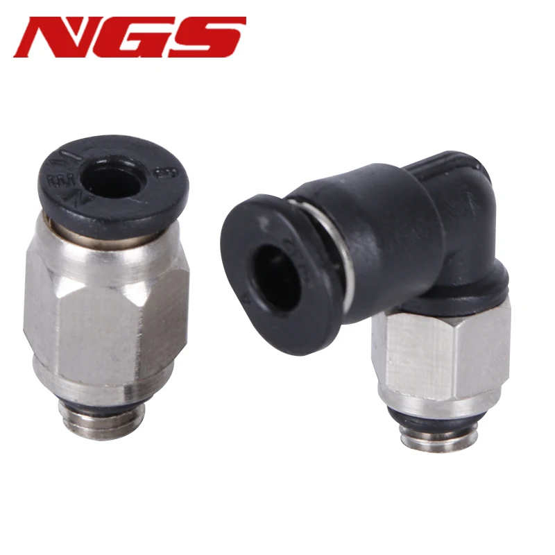 Wpc Wpl Gomito Diritto Mini Micro Giunto Rapido M3 M4 M5 M6 Filetto Raccordo Pneumatico Raccordo Rapido 3Mm 4Mm 6Mm