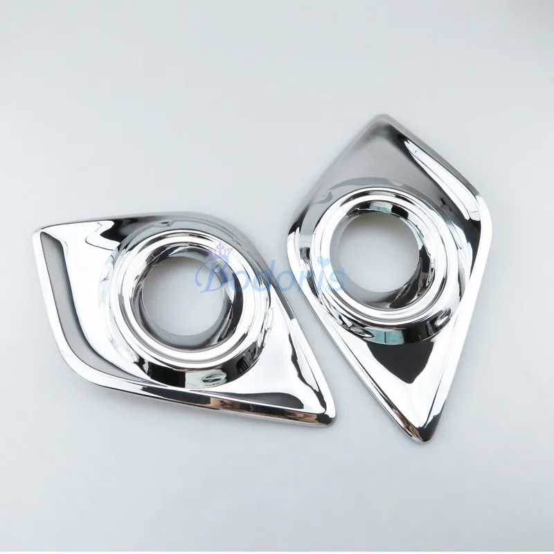 

Chrome Car Styling Front Fog Lamp Cover Light Overlay Trim Panel Frame 2015 2016 2017 For Toyota Hilux Revo Accessories