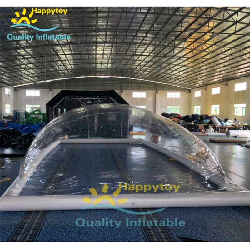  Durable pvc swimming pool cover tents inflatable lap pool transparent dome tent for pools