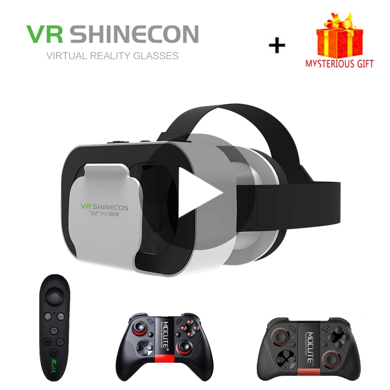 VR Shinecon G05A шлем гарнитура виртуальной реальности очки 3D 3 D для IPhone Android смартфон