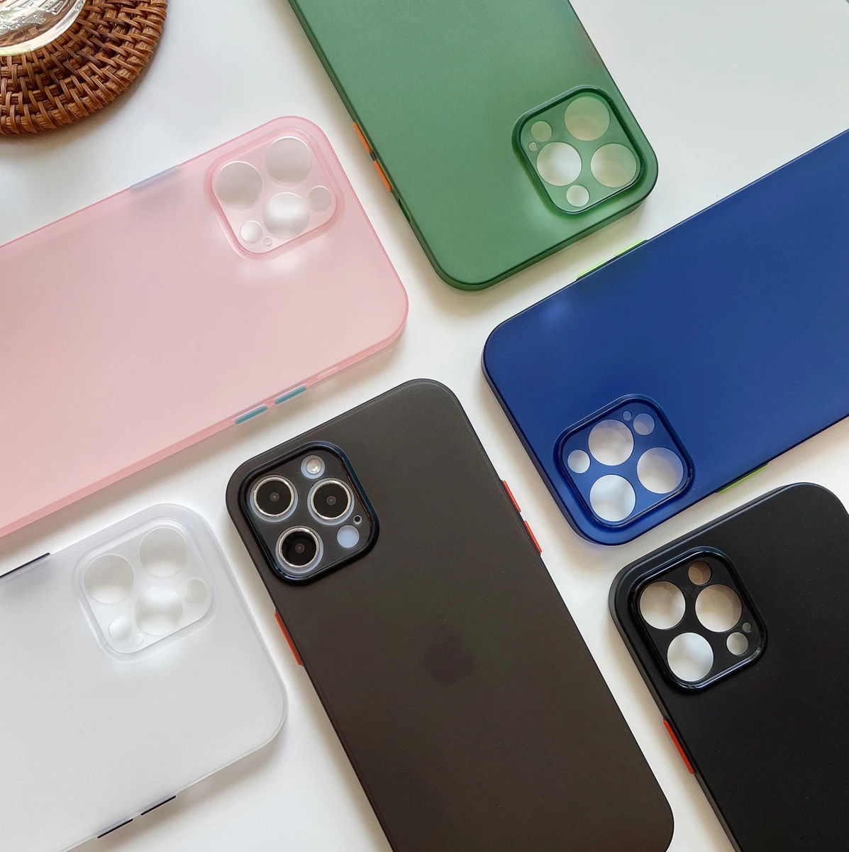 7Colors Ultra Thin Liquid Silicone Matte Case For iPhone 15 14 13 12 Mini 11 Pro X XS Max XR 7 8 Plus SE 2022 Soft TPU Cover — view 4
