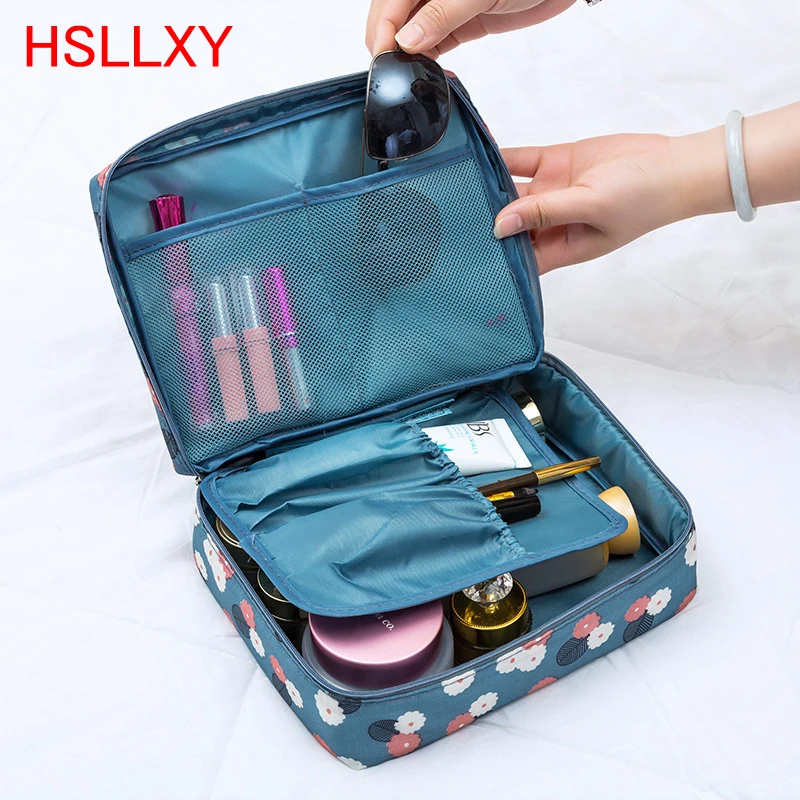  2018 New Travel Fashion Women Cosmetics Cosmetic Bag Beautician Storage Bags Large Capacity Women W