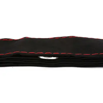 

Soft Steering Wheel Cover 38cm Universal Anti-Slip Black Superfine fiber