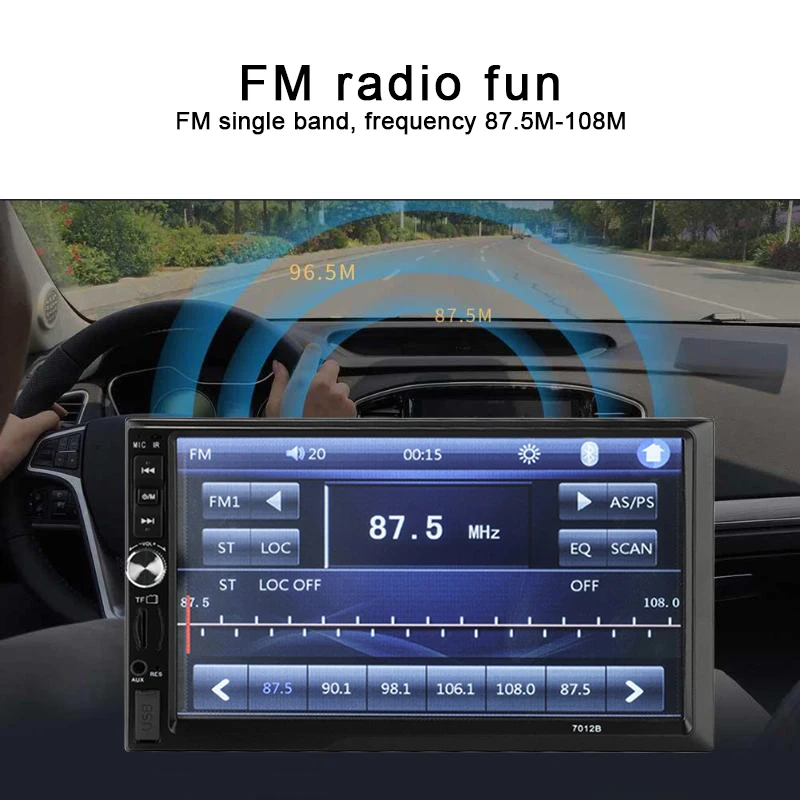2 Din Авторадио автомобильный стерео MP5 MP4 плеер 7 ''дюймовый HD сенсорный экран Bluetooth стерео радио FM Аудио Видео камера заднего вида