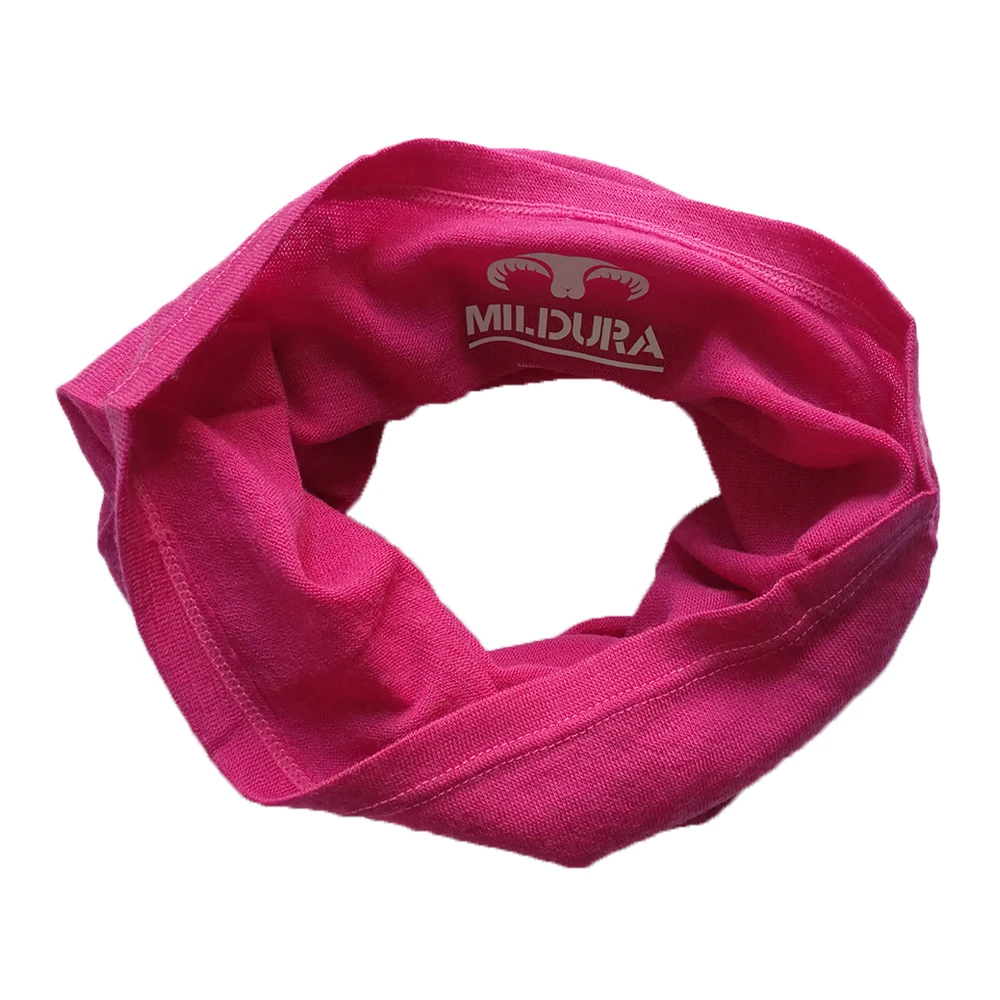 Merino Wool Neck Gaiter Scarf Bandana Wrap 1 Layer For Women Men
