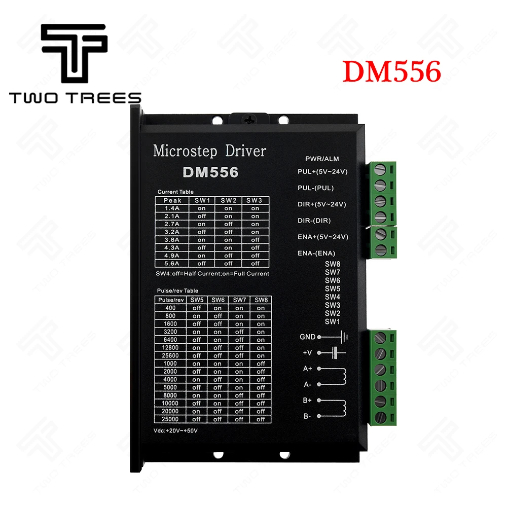 DM556 шаговый двигатель cintroller dm556 микрошаговый двигатель бесщеточный двигатель постоянного тока корпус для 42 57 шаговый двигатель Nema17 и 23