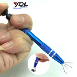 Capteur de composants électroniques IC, extracteur de puces BGA, Patch IC stylo d'aspiration, outils de réparation électroniques, métal à quatre griffes, 1 100 