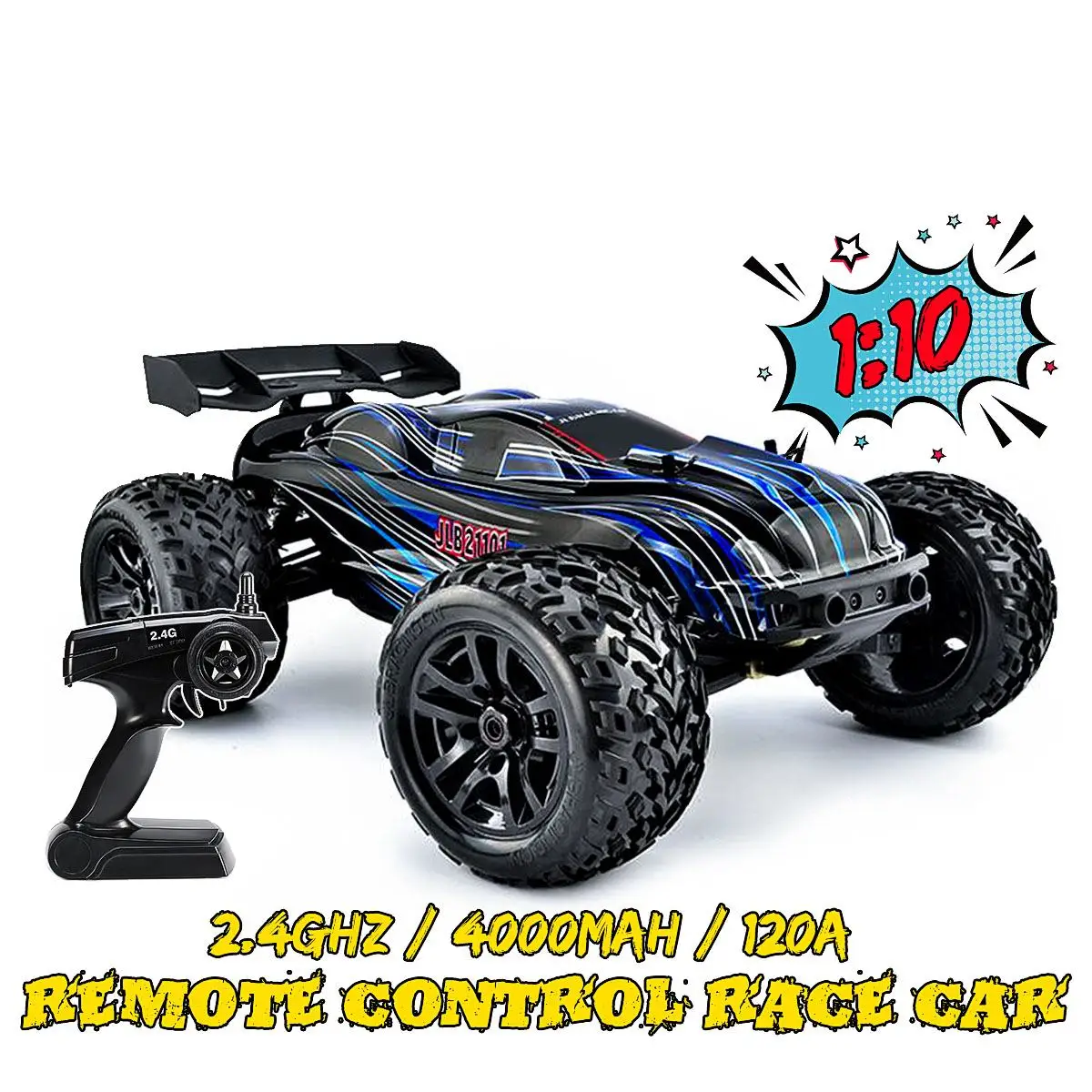 US $340.99 Jlb Racing Rc Car 110 4wd Cheetah 120a Upgrade 110 Brushless Rc Model Toys OffRoad Truck Functional Climbing Control Cars