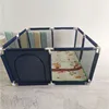 Portable Baby Ball Pit Tent Playpen Playard Fence With Basketball Hoop Breathable Mesh For Indoors Outdoors Infant Toddler Kids 4