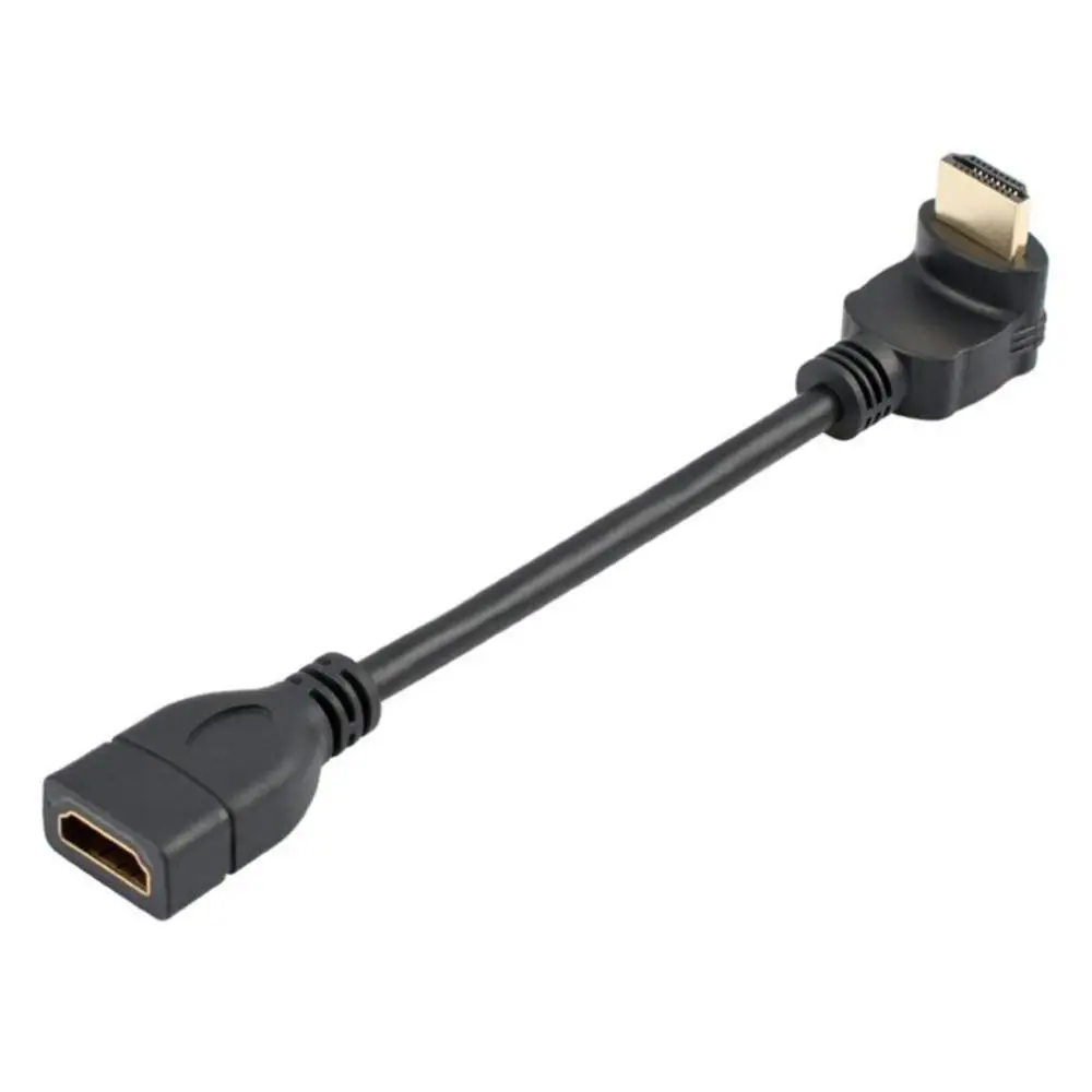 90 градусов Удлинительный кабель HDMI штекер к женскому 4 расширенный для HD tv ЖК