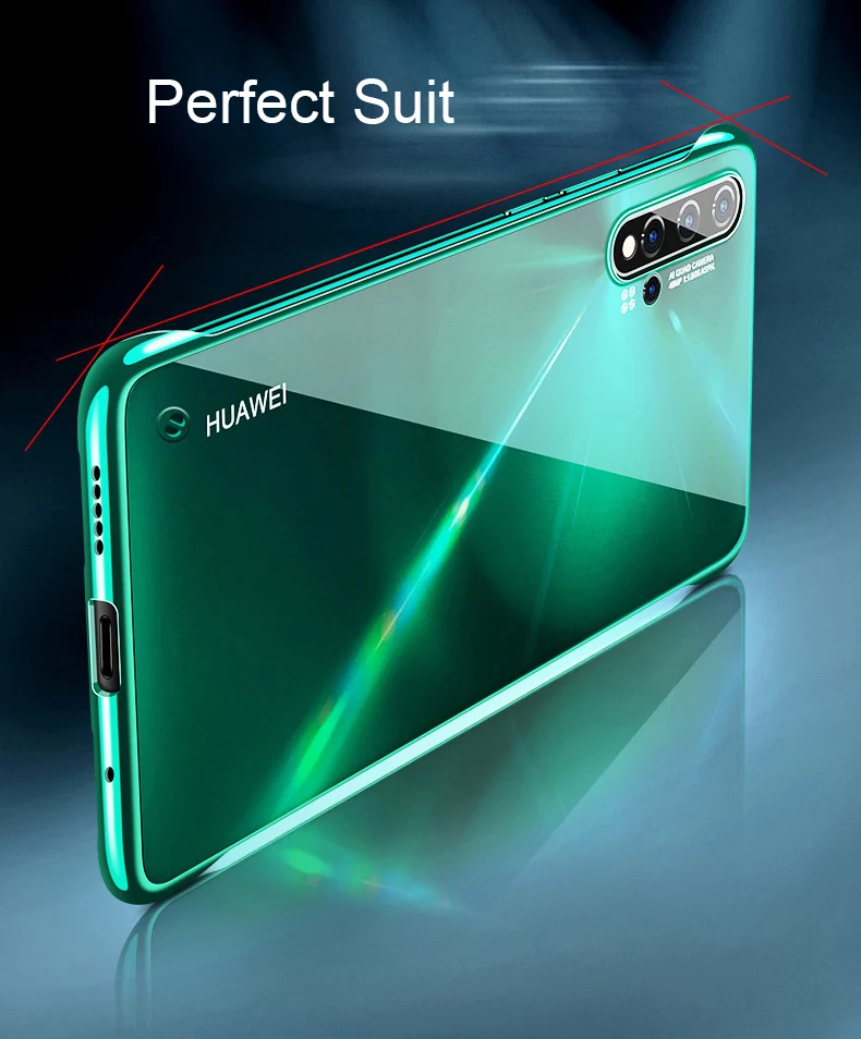 Для huawei P30 lite P20 Pro mate 20 Honor 20 Pro Nova 5 5i Pro защитная задняя панель HD жесткий прозрачный безрамочный жесткий чехол из поликарбоната