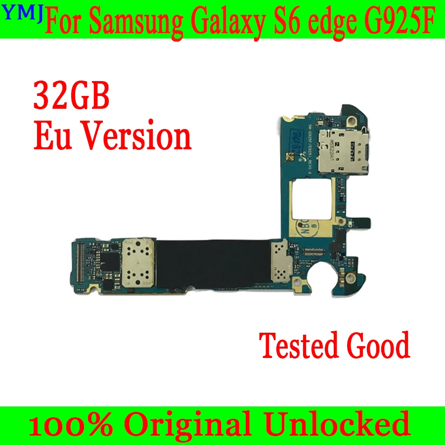 

32GB Original unlocked For Samsung Galaxy S6 edge G925F G925I Motherboard 100% Tested Good Working Logic Board Free Shipping