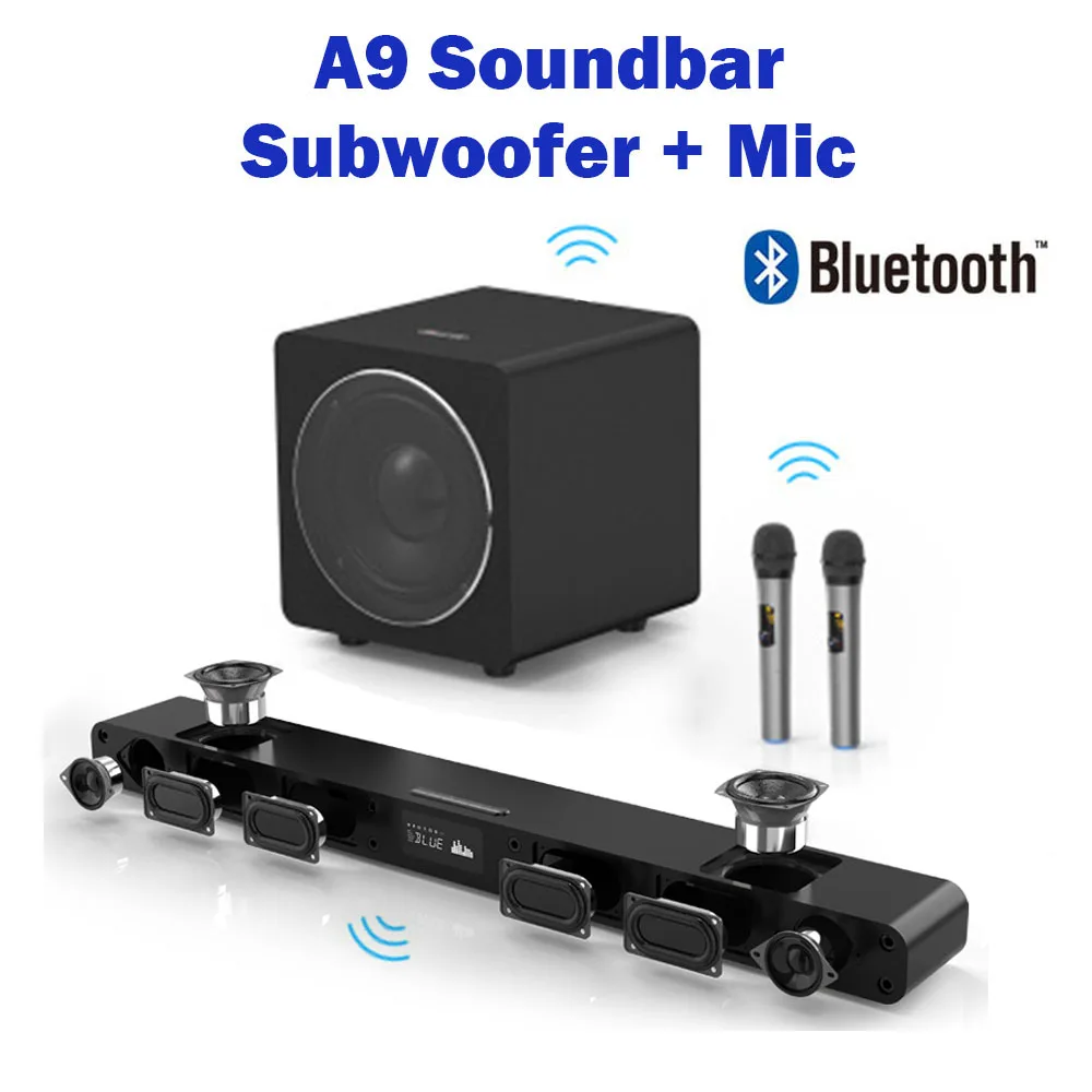 soundbar with 8 inch subwoofer