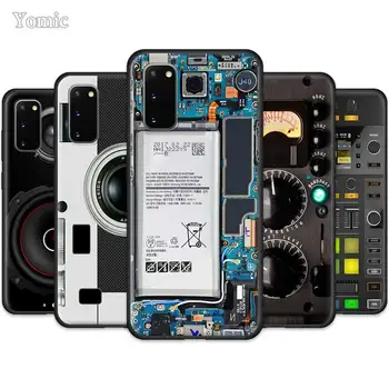 

Camera Battery Calculator Case for Samsung Galaxy S20 Ultra 5G S10 Lite S10e S9 S8 Note 8 9 10 Plus Black Soft Phone Cover Sac
