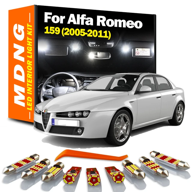 MDNG 15Pcs For Alfa Romeo 159 (2005-2011) Canbus Vehicle LED Bulbs